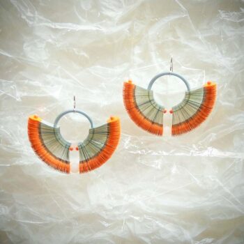 Meercl01 Cleo Earrings Orange