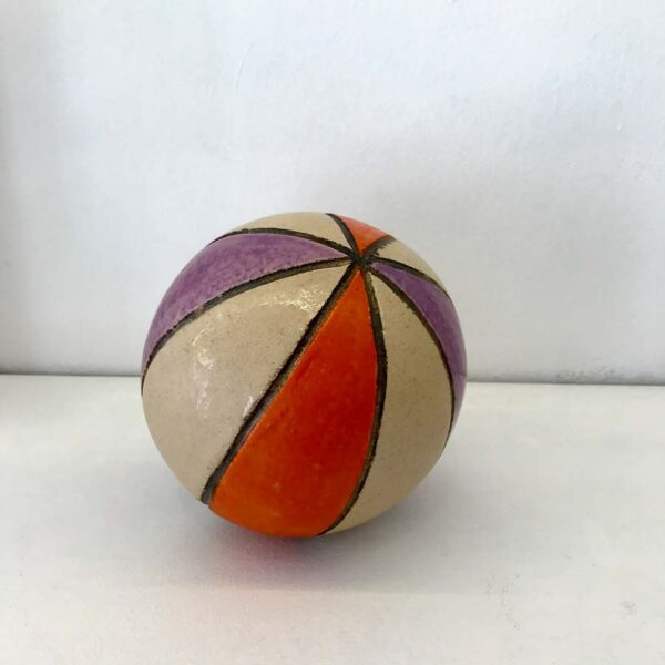 Stbal01 Ceramic Big Ball Purple Orange