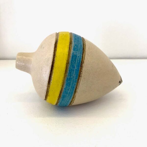 Ststs01 Ceramic Spinning Top Blue Yellow
